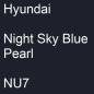 Preview: Hyundai, Night Sky Blue Pearl, NU7.